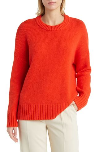 Oversize wool and cashmere sweater