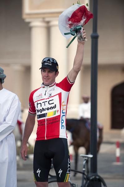 Matt Goss (HTC - Highroad) remains in the red leader's jersey for another day.