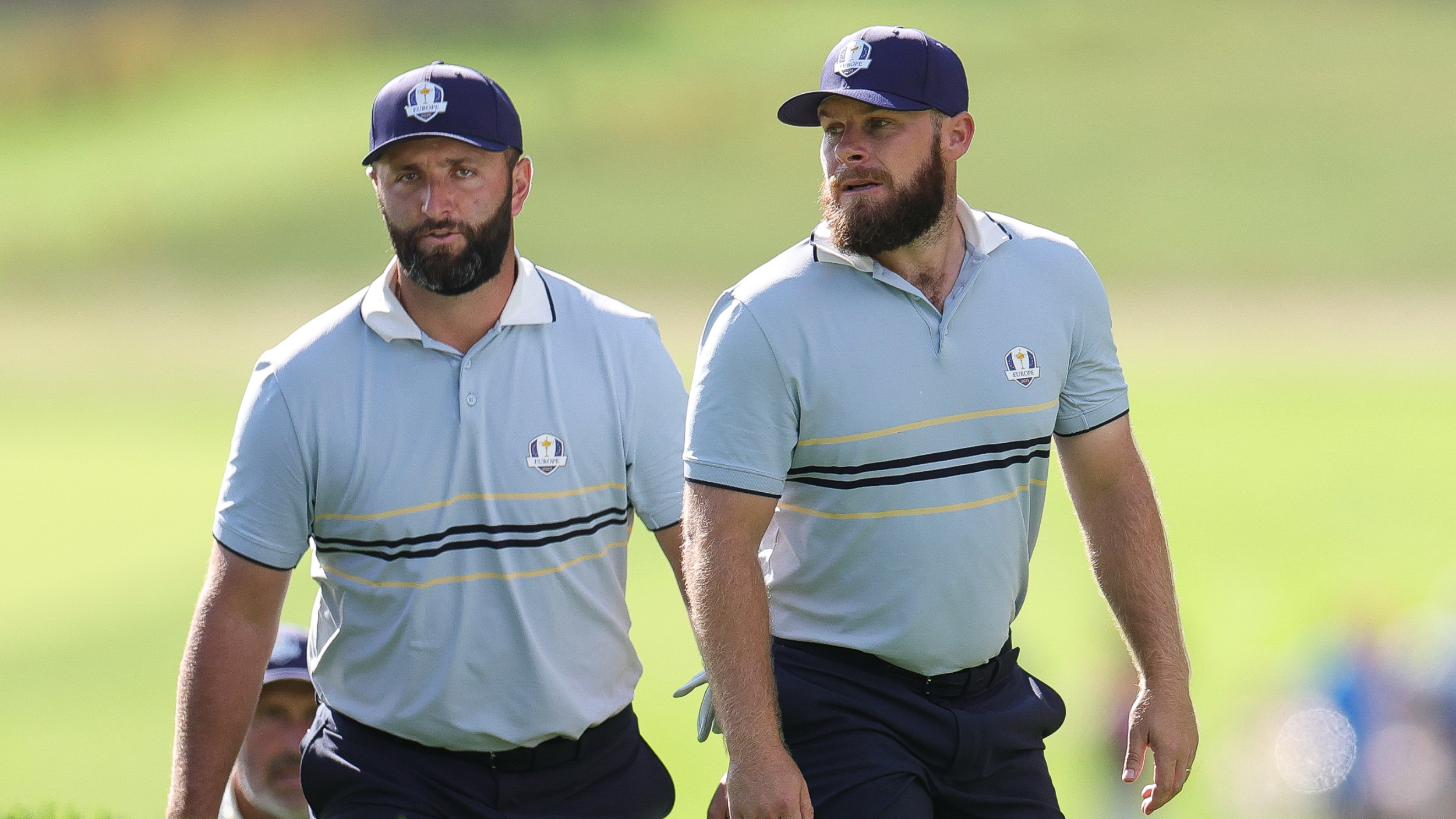 John Rahm and Tyrrell Hatton at the Ryder Cup