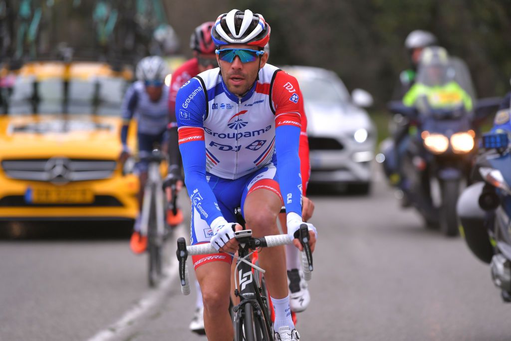 AIXENPROVENCE FRANCE FEBRUARY 16 Thibaut Pinot of France Team Groupama FDJ during the 5th Tour de La Provence 2020 Stage 4 a 1705km stage from Avignon to AixEnProvence TDLP letourdelaprovence TDLP2020 on February 16 2020 in AixEnProvence France Photo by Luc ClaessenGetty Images