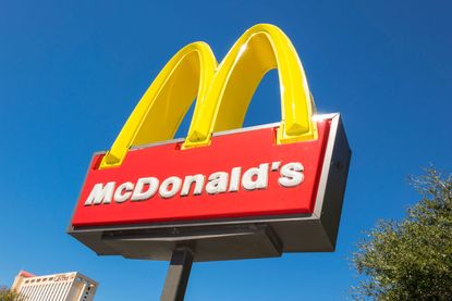 A view of a McDonald's restaurant sign in Orlando, Florida. 
