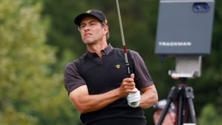 Adam Scott takes a shot during the Presidents Cup