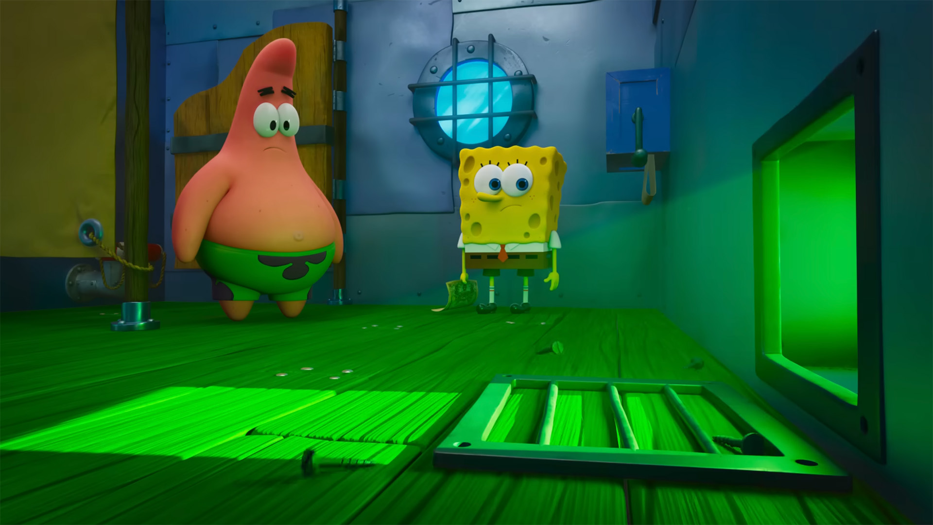 Patrick Star and SpongeBob in The SpongeBob Movie: Search For Squarepants.