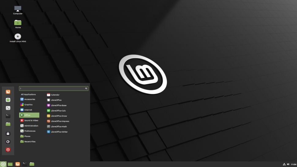 Screenshot of Linux Mint 20&#039;s Cinnamon Desktop