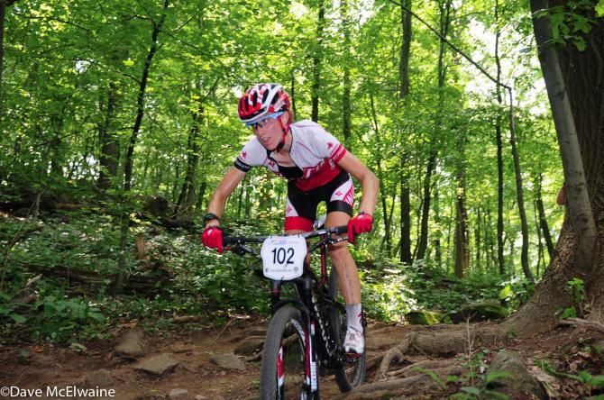 Lea Davison (Specialized) was on a mission today. She would win by nearly three minutes.