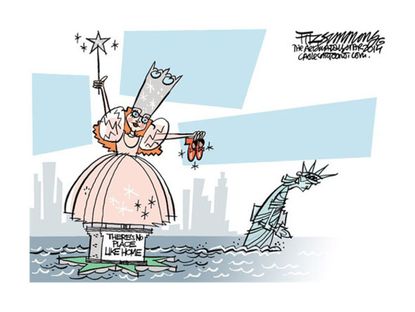 Editorial cartoon immigration crisis