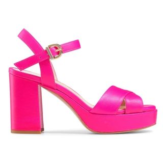 pink platform sandals