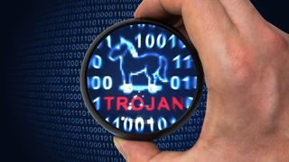 Trojan virus within binary code