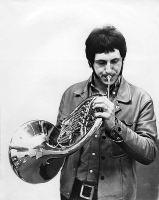 John Entwistle with a French horn