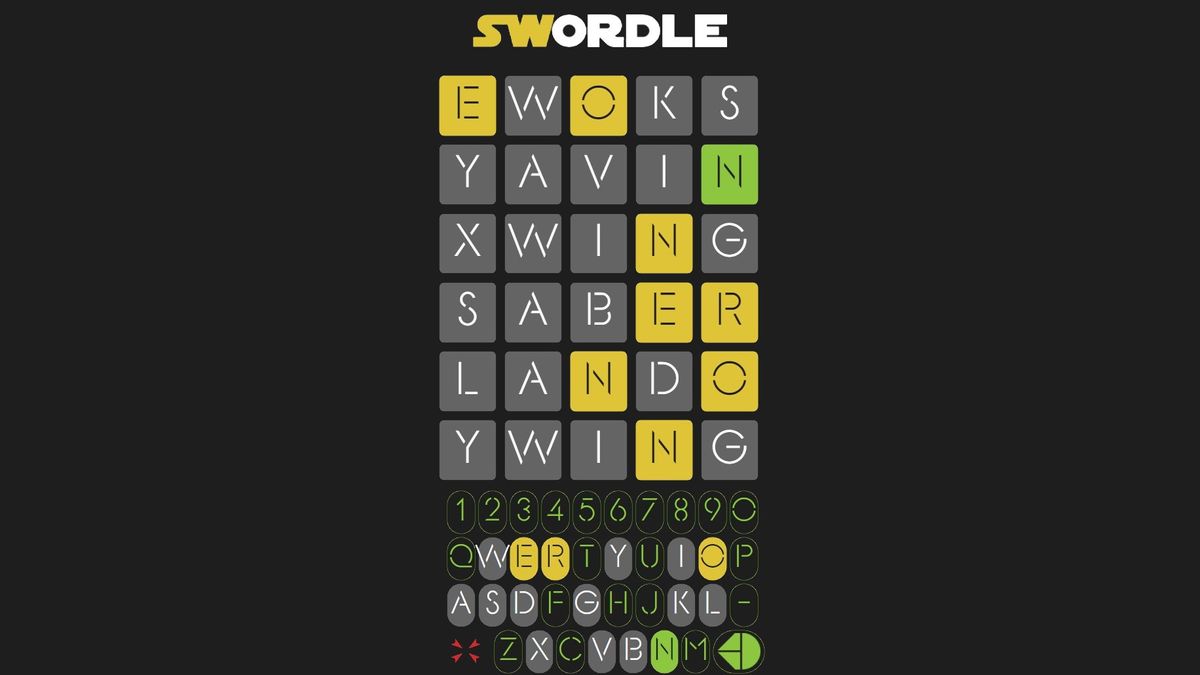 Agora existe um Wordle para Celebrity Wars – conheça o SWordle