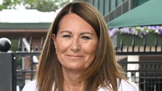 Carole Middleton attends Day Three of Wimbledon 2022 at the All England Lawn Tennis and Croquet Club