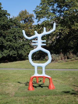 Sculptural art pieces at Frieze Sculpture park