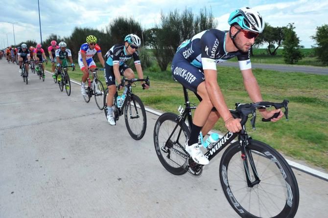 Guillaume Van Keirsbulck (Etixx-Quickstep) works on the front
