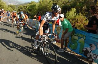 Frank Schleck (Saxo Bank) on his first day in this year's Vuelta without brother Andy
