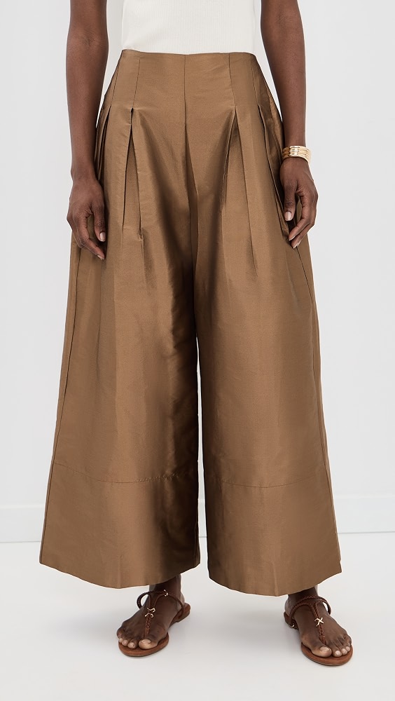 Techno Taffeta Trousers - Bronze