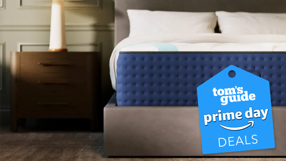 DreamCloud mattress with a Prime Day tag