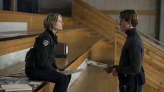 Jodie Foster and Finn Bennett in True Detective: Night Country