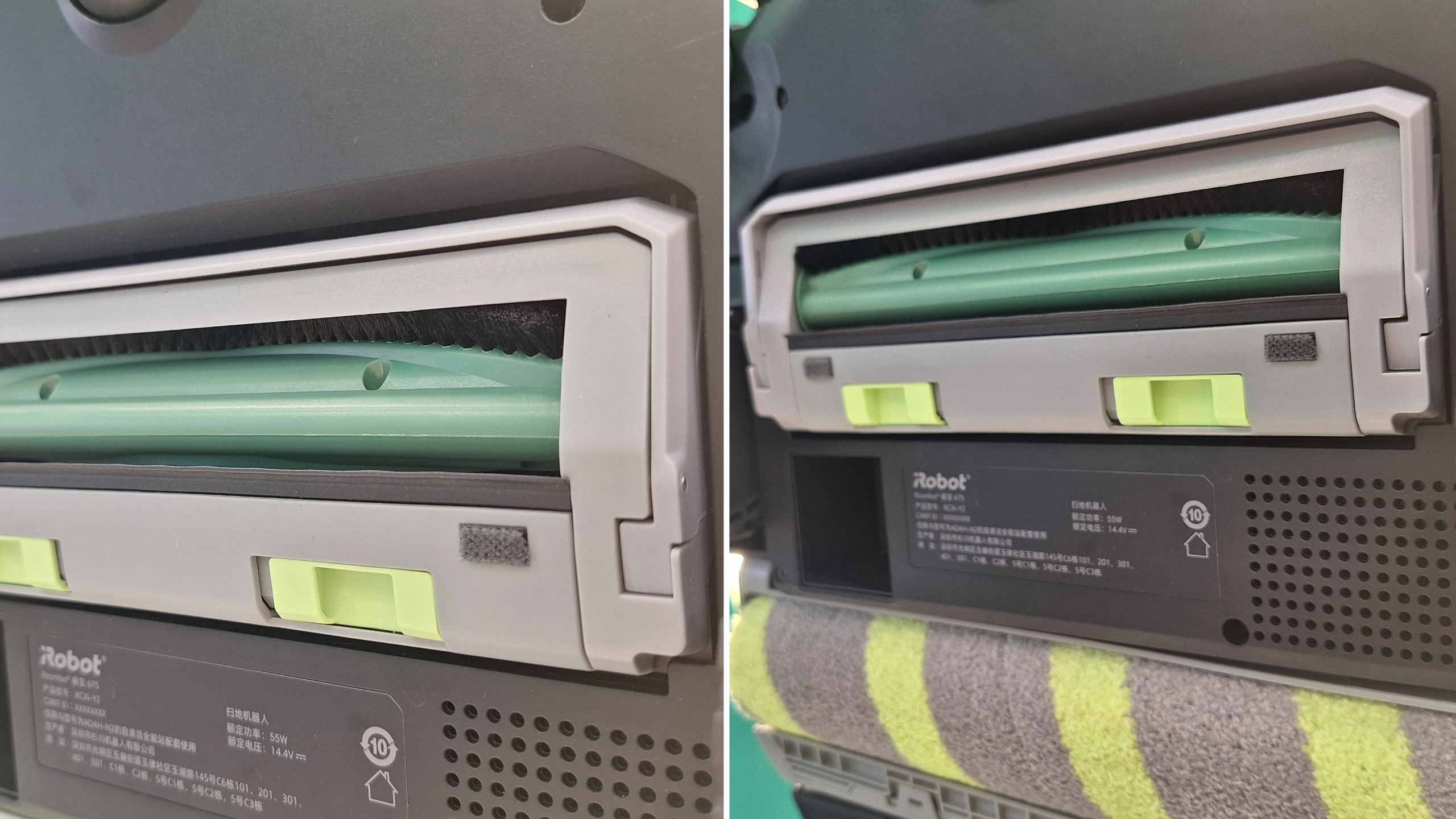 Suction seal on Roomba Max 875