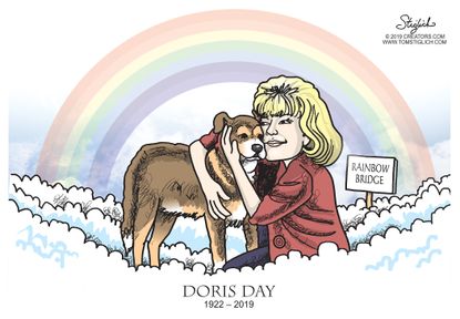 Editorial Cartoon U.S. RIP Doris Day