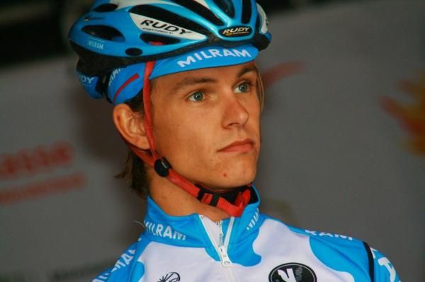 A very concentrated Linus Gerdemann (Milram).