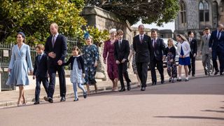 The Royal Family attend the Easter Matins Service at St George's Chapel