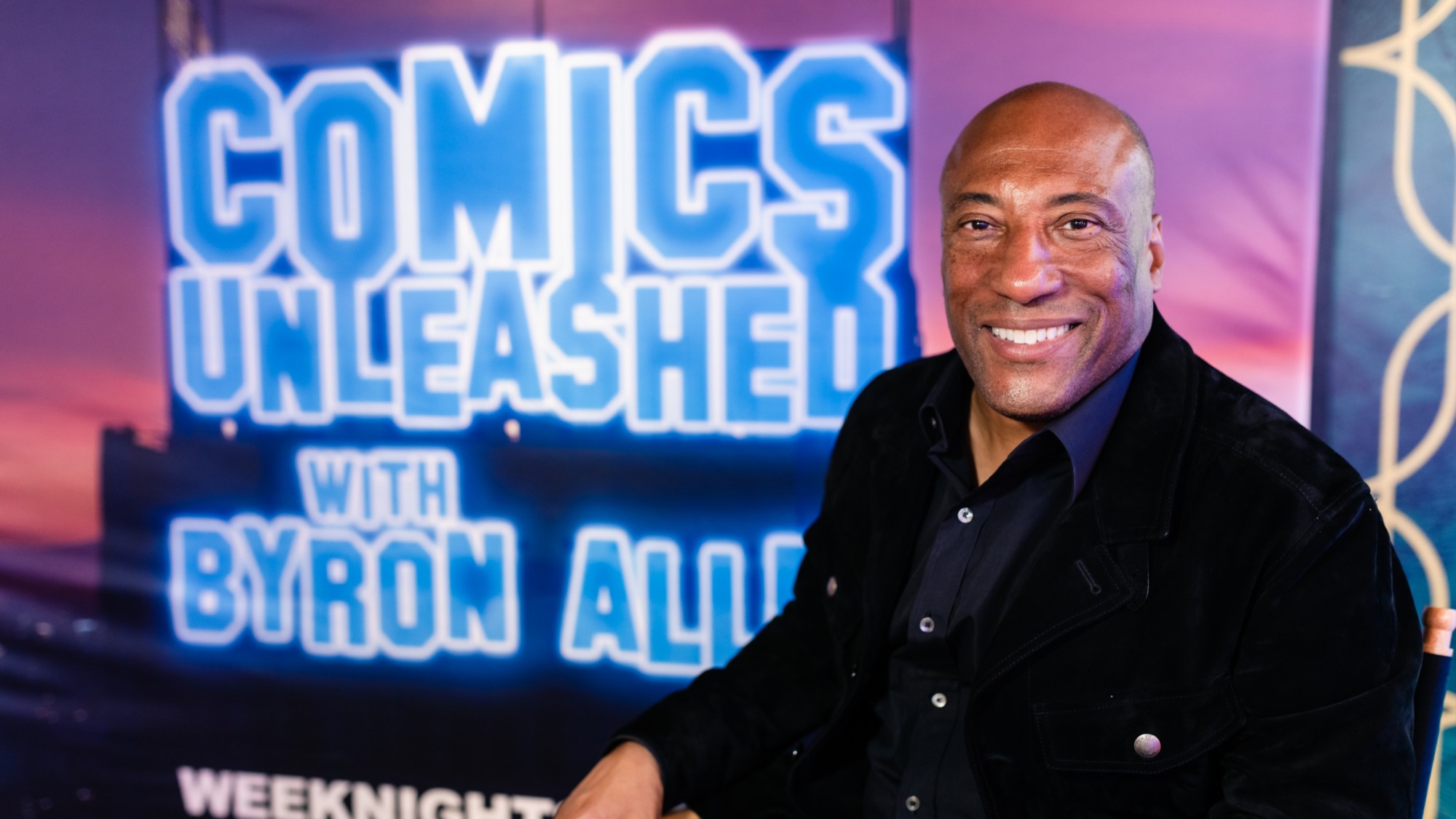 Byron Allen at the launch party for his CBS show &ldquo;Comics Unleashed.&rdquo;