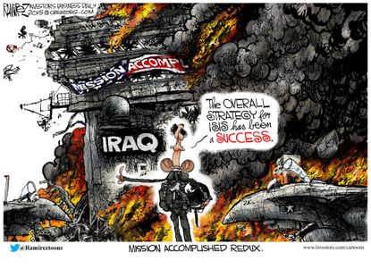 Obama cartoon World Iraq ISIS