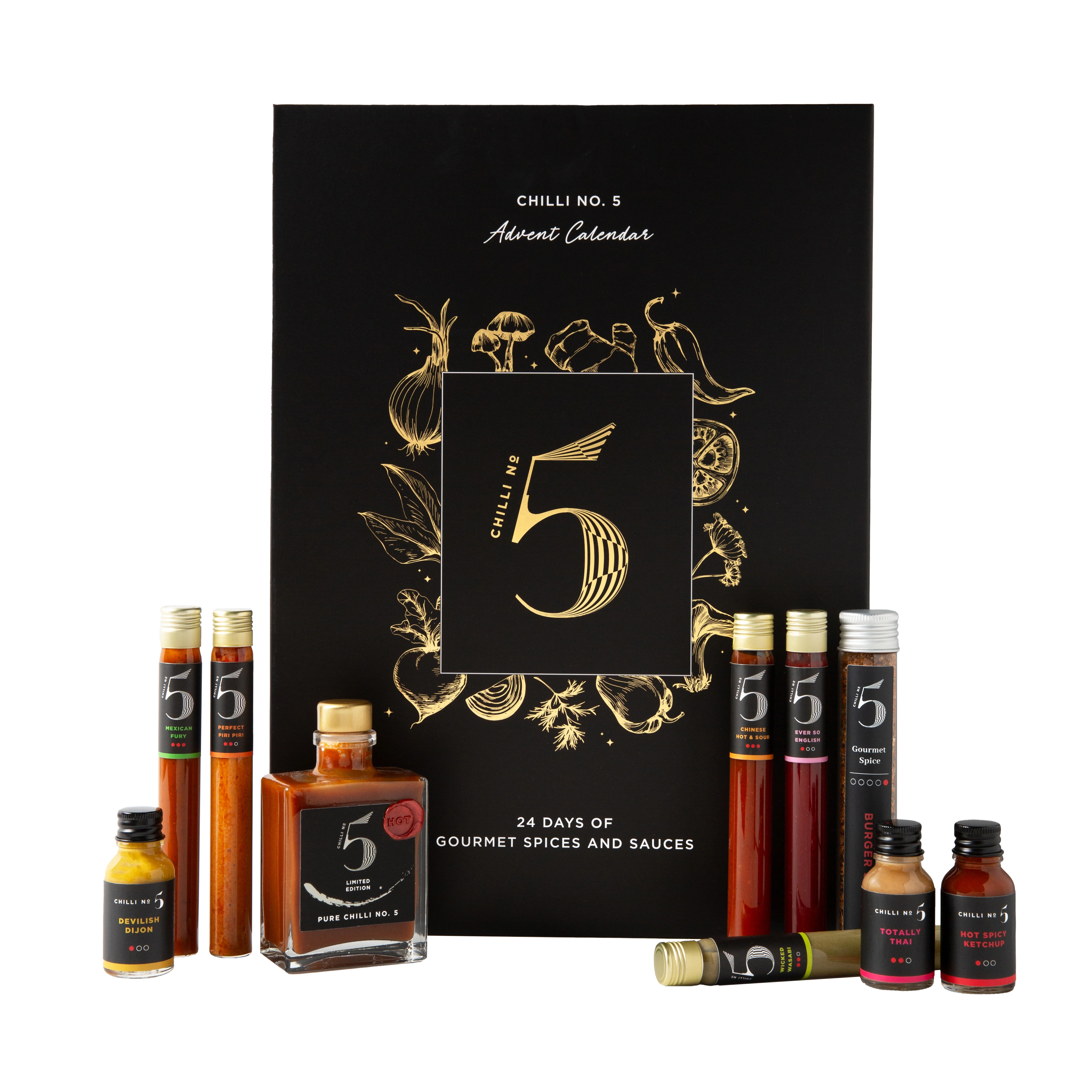 Chilli No. 5 Best Spicy Xmas Hot Sauce Advent Calendar