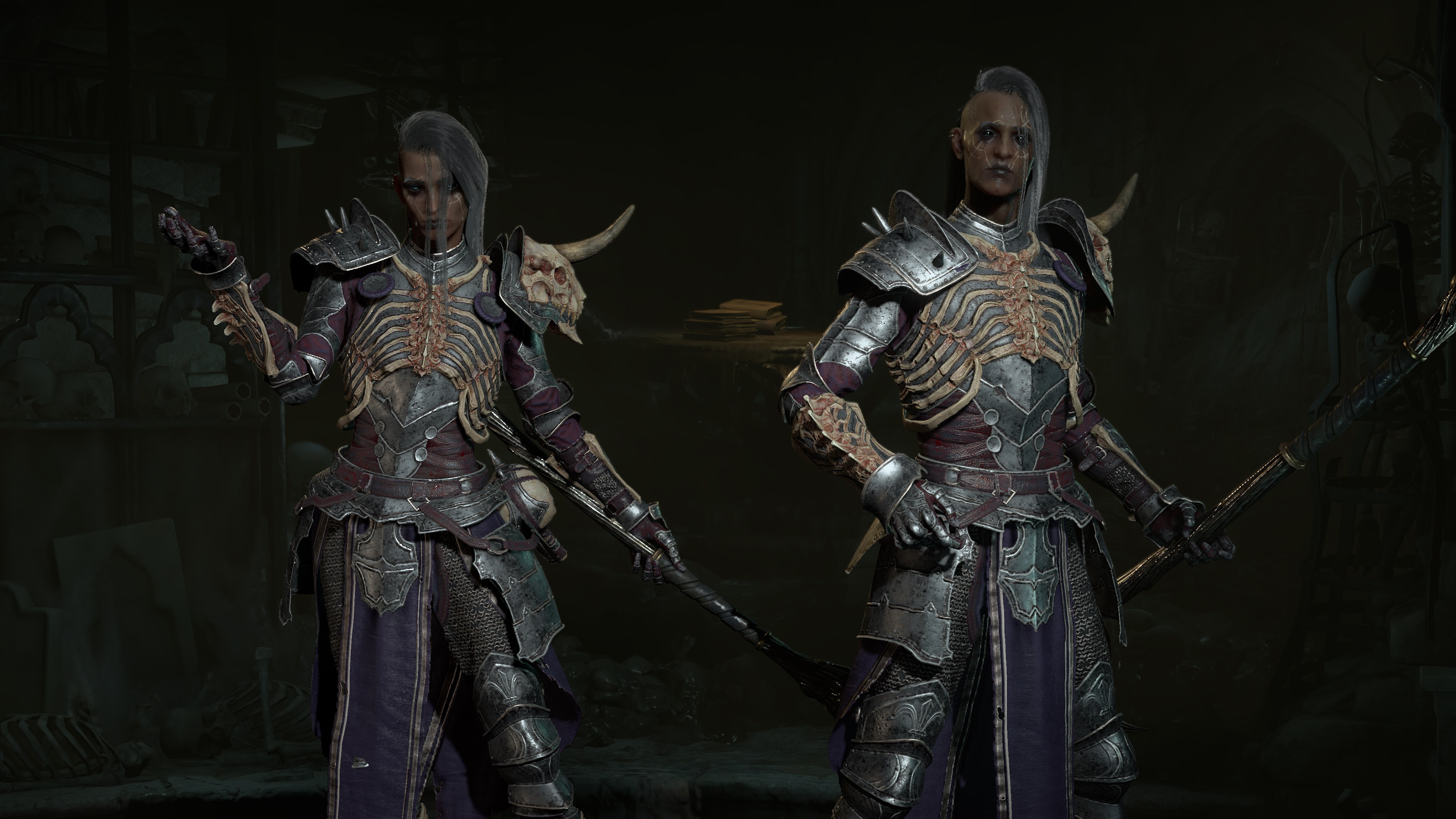 two necromancers standing next to each other