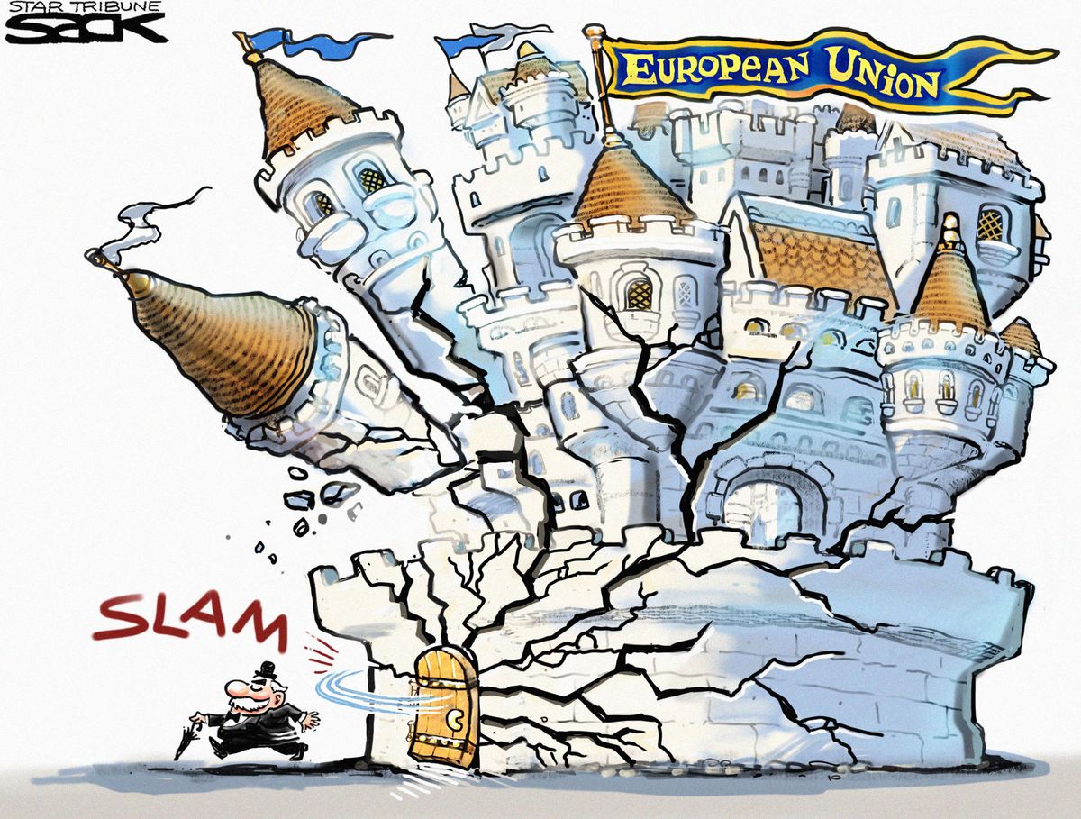 Political cartoon World Brexit fallout EU | The Week