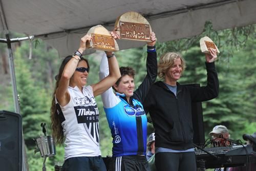 Women's podium at the Bailey Hundo