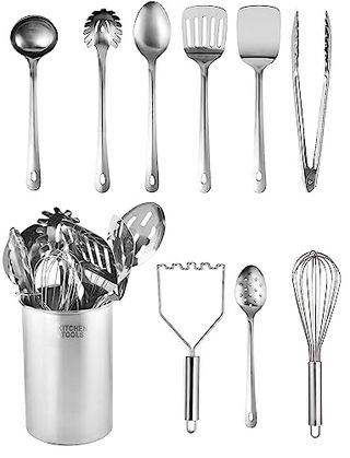 10pcs Stainless-Steel Kitchen Utensils