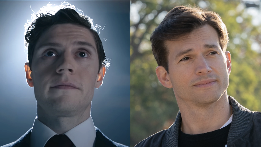 Side by side: Evan Peters in Tron: Ares, Ashton Kutcher in Your Place or Mine