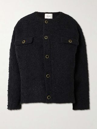 Cocoon Oversized Cotton-Blend Bouclé Jacket