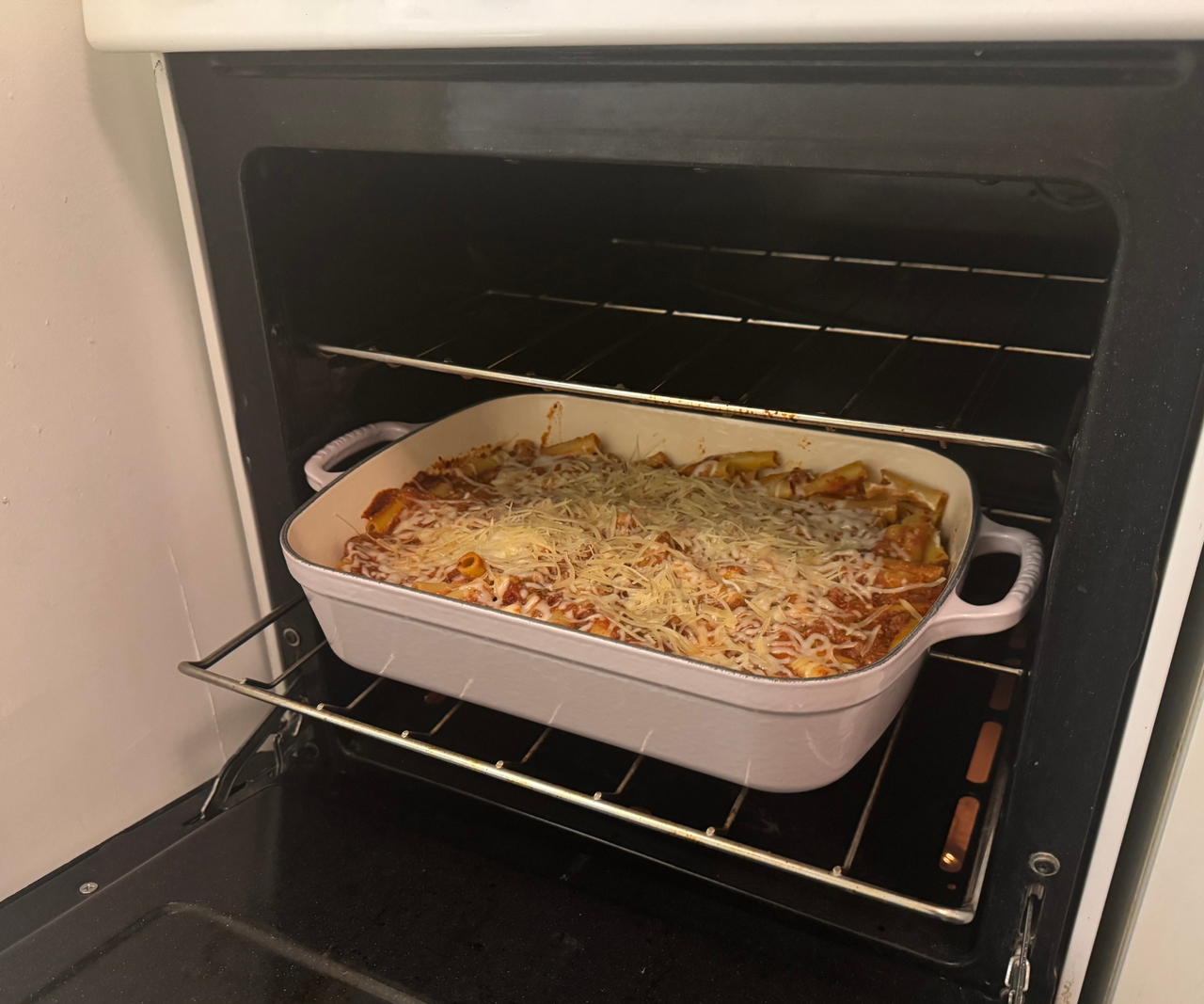 Le Creuset Signature Roaster in an oven