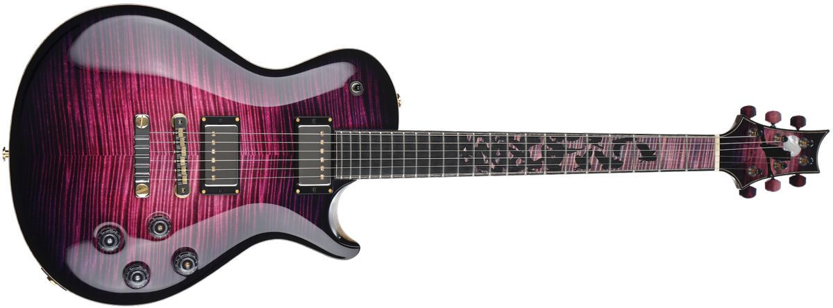 McCarty Singlecut 594 Owls in Flight in Fuschia Smoked Burst
