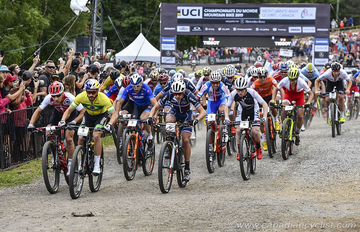 The race start
