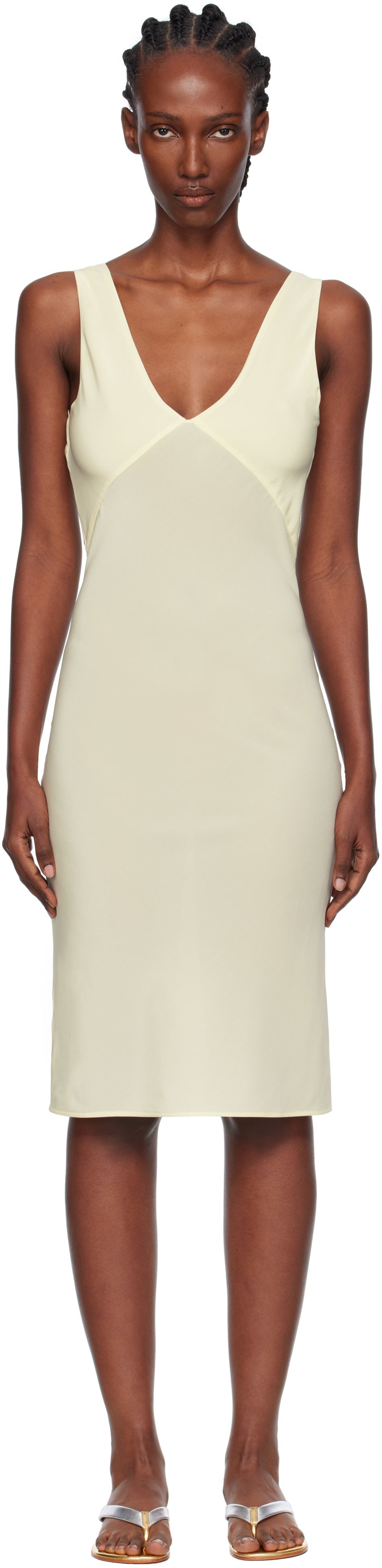 Yellow Elemental Sjp Slip Dress