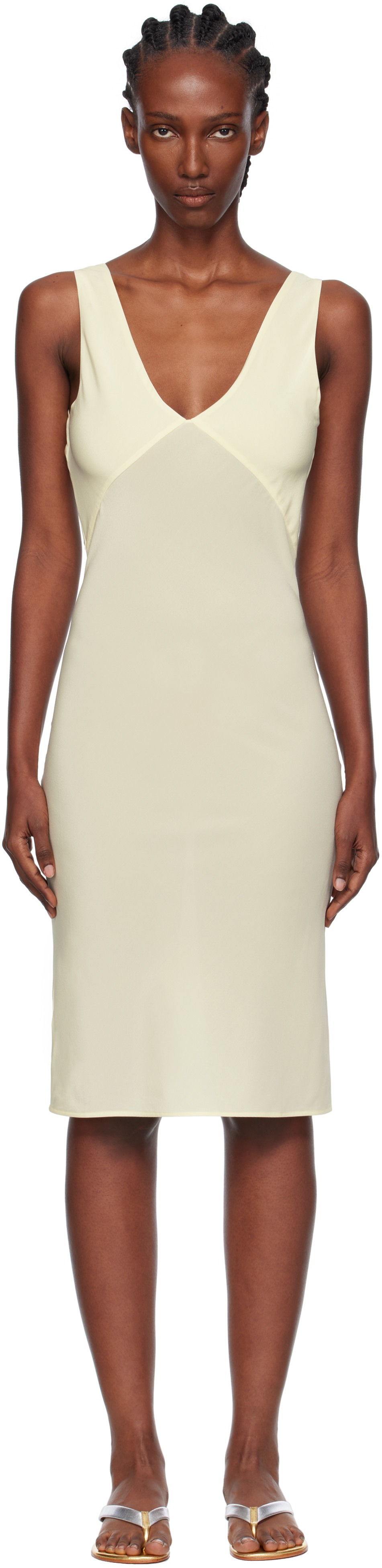 Yellow Elemental Sjp Slip Dress