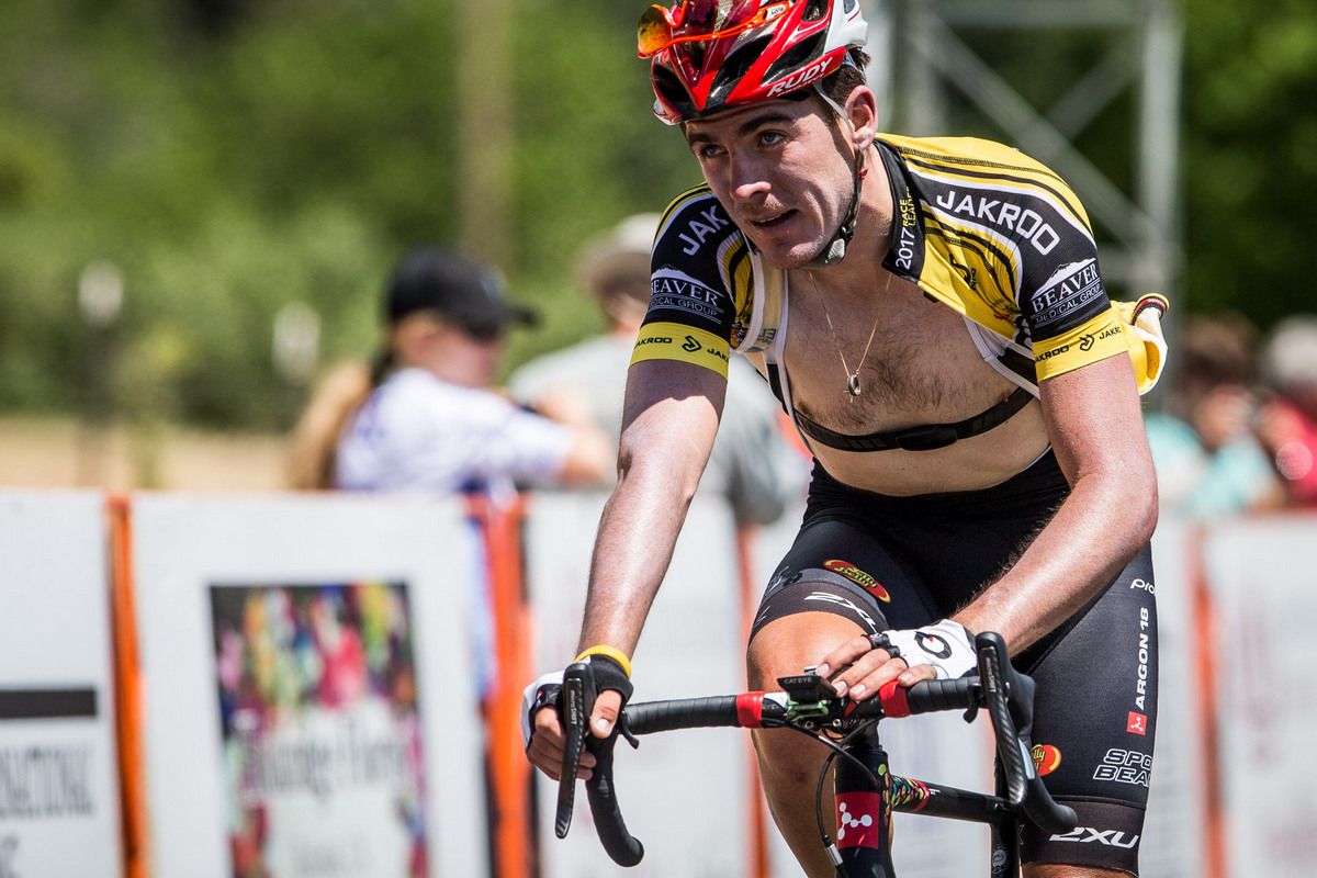 Serghei Tvetkov (Jelly Belly) fought hard today to try to hold on to the yellow jersey