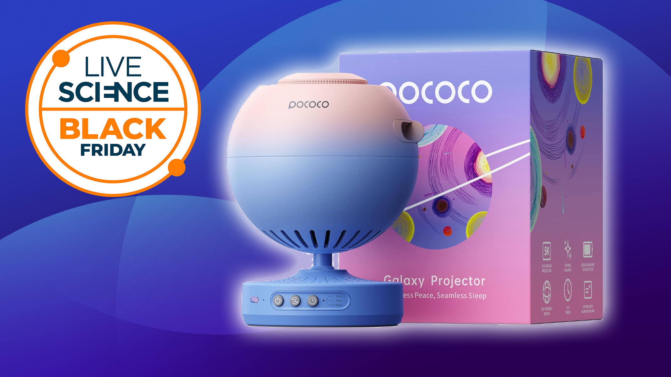 Huge 33% off the Pococo Galaxy Star Projector at Amazon