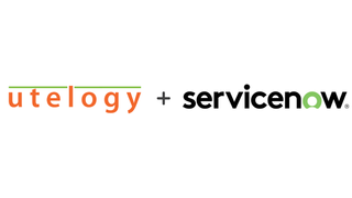 The Utelogy and ServiceNow logo. 