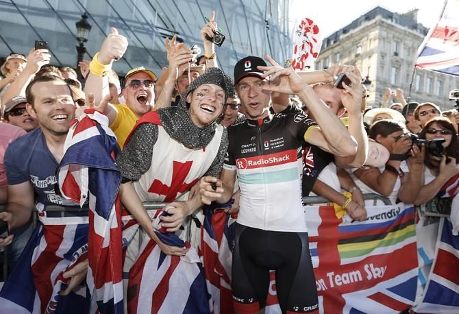 The fans come out en masse to cheer on favorite riders like Jens Voigt