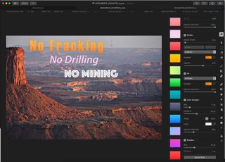 Pixelmator has a huge variety of text and style tools that are very easy to use.