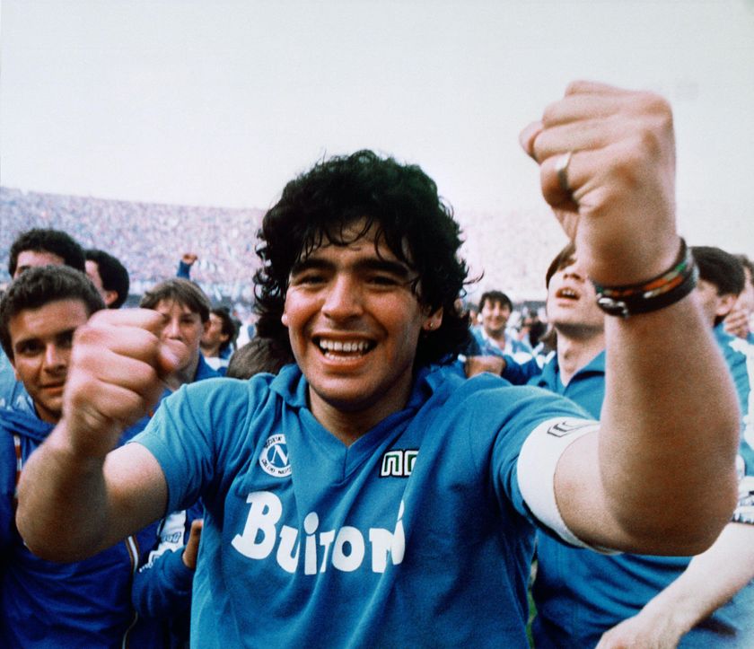 Diego Maradona of Napoli, 1987