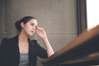 upset woman, workplace, work, woman