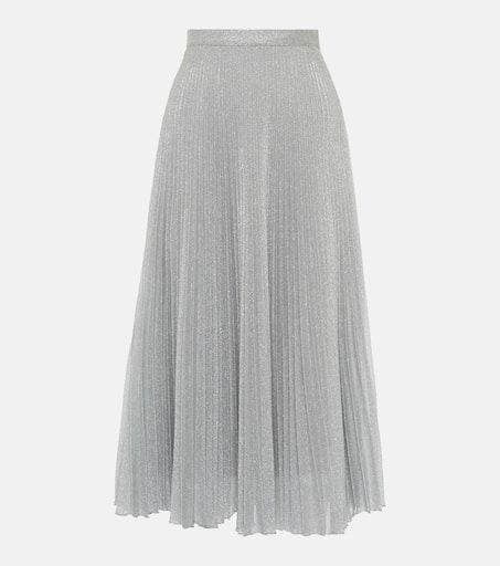 Lamé Midi Skirt