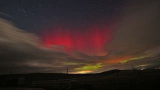 Astrophotographer Stuart Atkinson captured this image of aurora borealis in the Lake District.