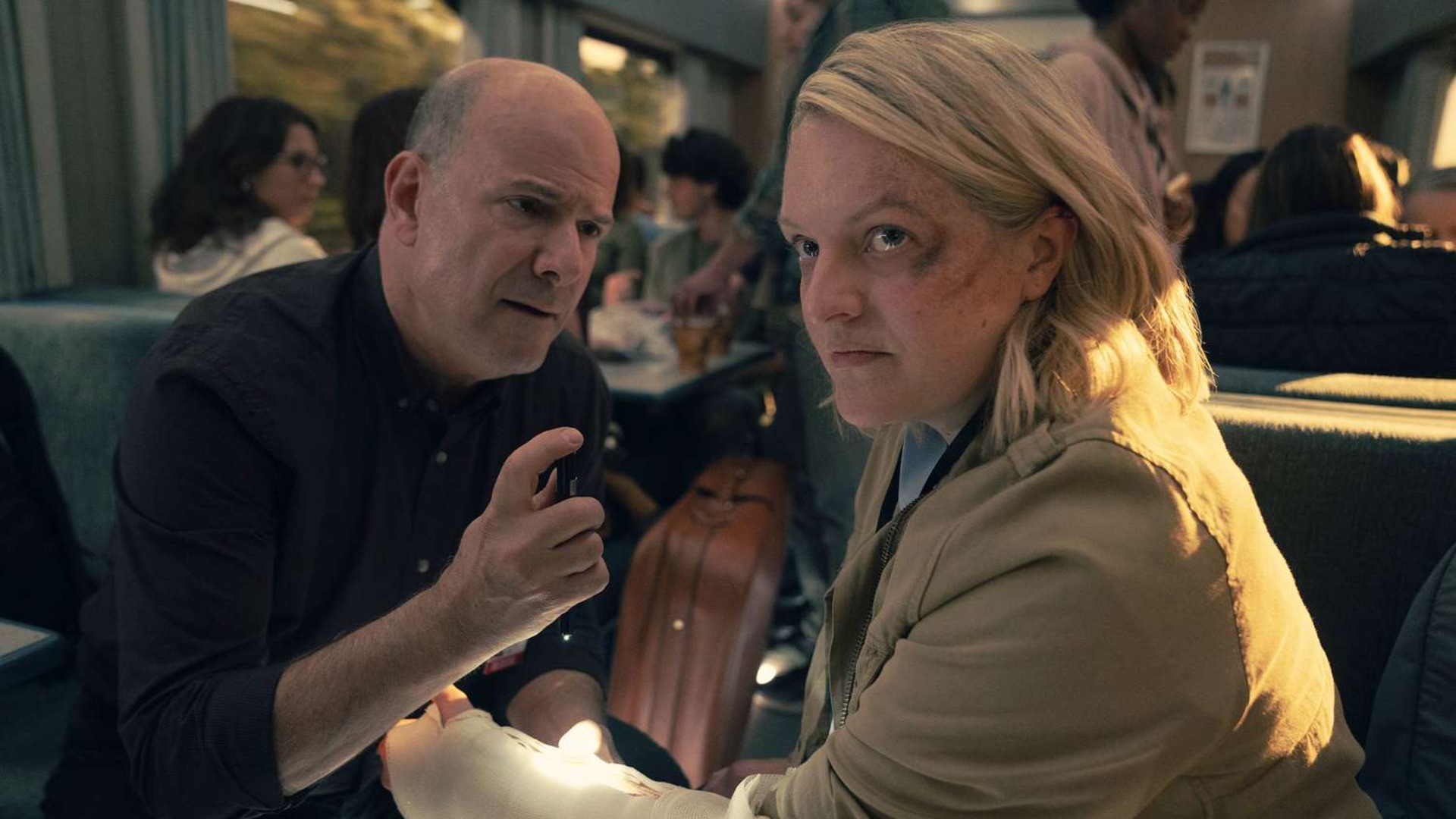 Elisabeth Moss as June in The Handmaid's Tale