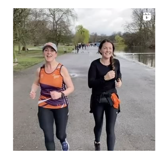 EastEnders stars Natalie Cassidy and Lacey Turner train for the London Marathon